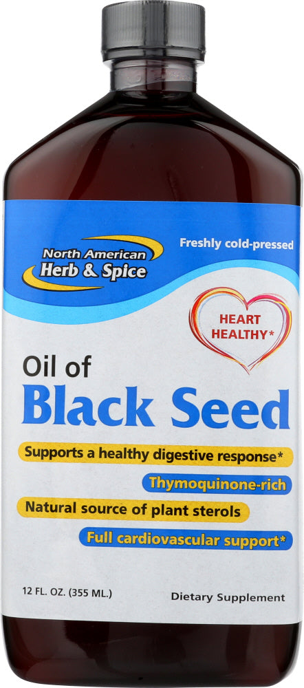 NORTH AMERICAN HERB: Oil of Black Seed, 12 fo