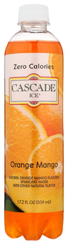 CASCADE ICE: Zero Calories Sparkling Water Orange Mango, 17.2 fl oz