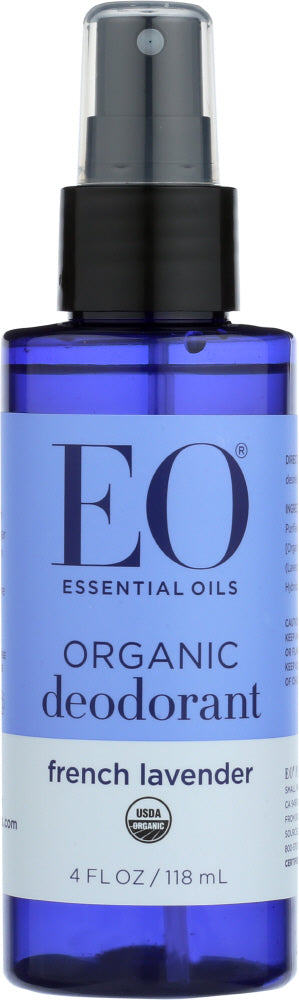 EO PRODUCTS: Organic Deodorant Spray Lavender All Day Fresh, 4 Oz