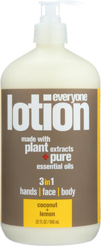 EO PRODUCTS: Everyone 3-in-1 Coconut + Lemon Lotion, 32 oz