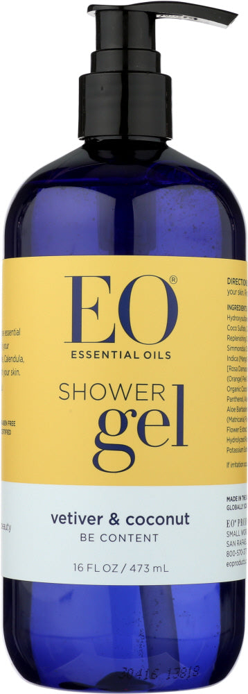 EO: Shower Gel Vetiver and Coconut, 16 oz