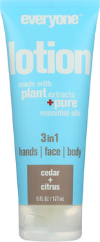 EVERYONE: 3 in 1 Lotion Tube Cedar & Citrus, 6 oz