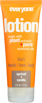 EVERYONE: 3 in 1 Lotion Apricot & Vanilla, 6 oz