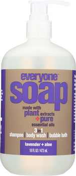 EVERYONE: 3-in-1 Soap Lavender Aloe, 16 oz