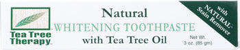 TEA TREE THERAPY: Natural Whitening Toothpaste with Tea Tree Oil, 3 oz