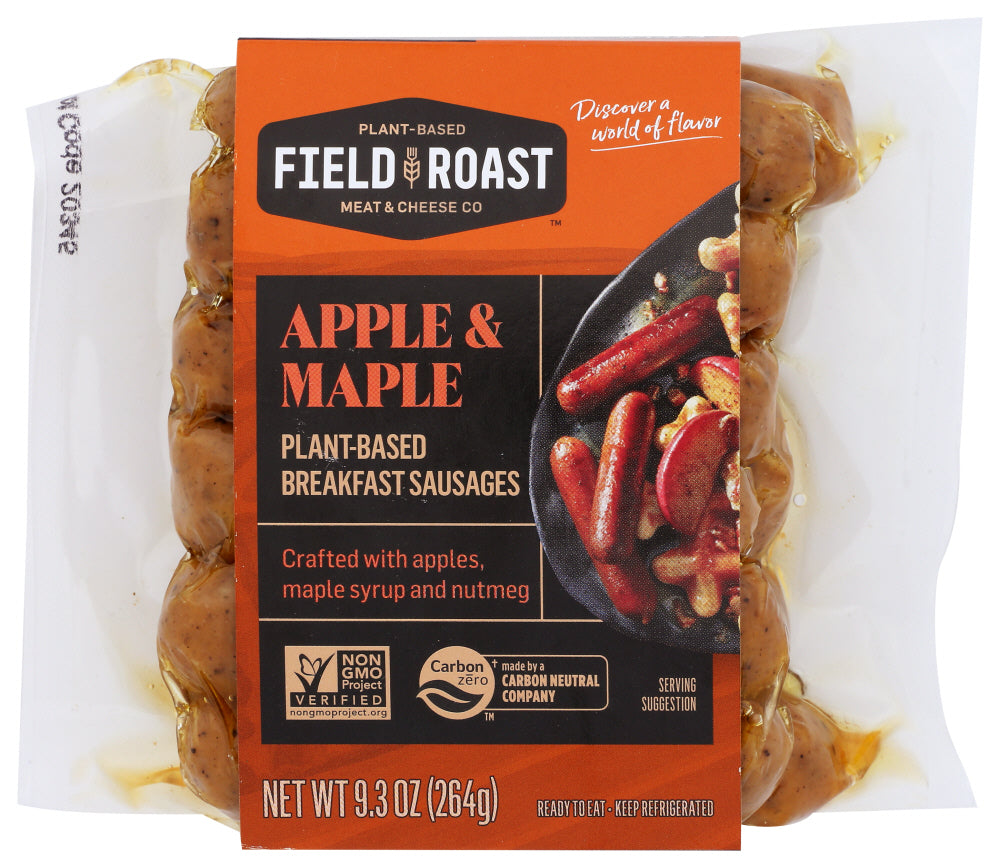 FIELD ROAST: Apple Maple Breakfast Sausage, 9.31 oz