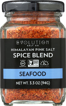 EVOLUTION SALT CO.: Himalayan Pink Salt Seafood Spice Blend, 3.3 oz