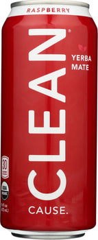 CLEAN CAUSE: Tea Yerba Mate Raspberry, 16 fo