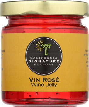 CALIFORNIA SIGNATURE FLAVORS: Vin Rose Jelly Wine, 5.5 oz