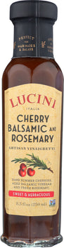 LUCINI: Dressing Cherry Balsamic and Rosemary Vinaigrette, 8.5 oz