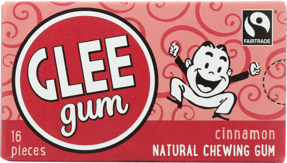 GLEE GUM: All Natural Chewing Gum Cinnamon, 16 pc