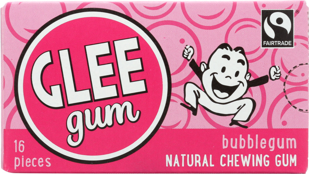 GLEE GUM: All Natural Bubble Gum, 16 pc