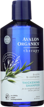 AVALON ORGANICS: Thickening Shampoo Biotin B-Complex Therapy, 14 oz