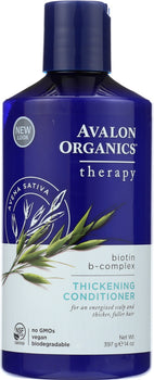 AVALON ORGANICS: Thickening Conditioner Biotin B-Complex Therapy, 14 oz