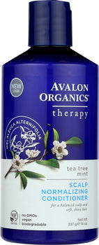 AVALON ORGANICS: Scalp Normalizing Conditioner Tea Tree Mint, 14 oz