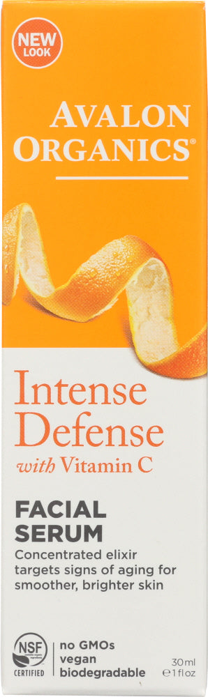 AVALON ORGANICS: Intense Defense Vitamin C Renewal Vitality Facial Serum, 1 oz