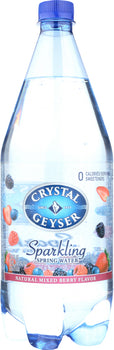 CRYSTAL GEYSER: Sparkling Spring Water Mixed Berry, 1.25 lt