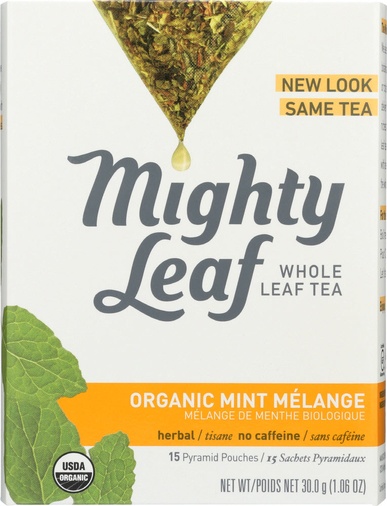 MIGHTY LEAF: Tea Mint Melange Organic, 15 bg