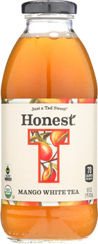 HONEST TEA: Organic White Tea Mango, 16 oz