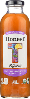 HONEST TEA: Organic Heavenly Lemon Tulsi Herbal Tea, 16 fo