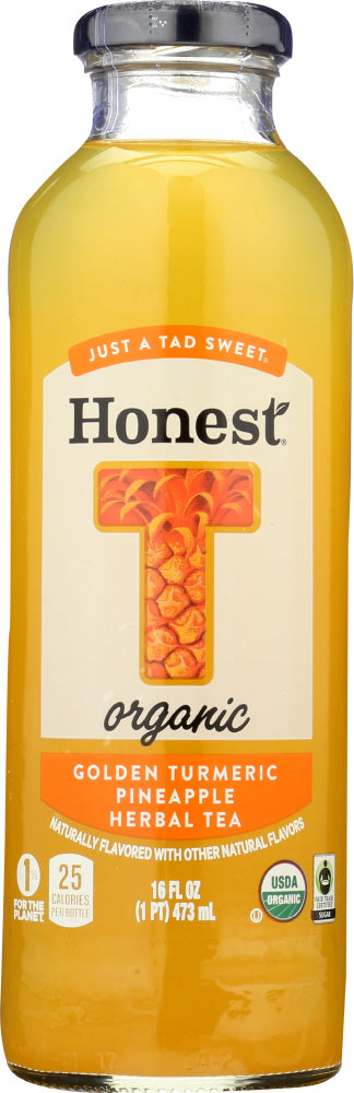 HONEST TEA: Organic Golden Turmeric Pineapple Herbal Tea, 16 fo