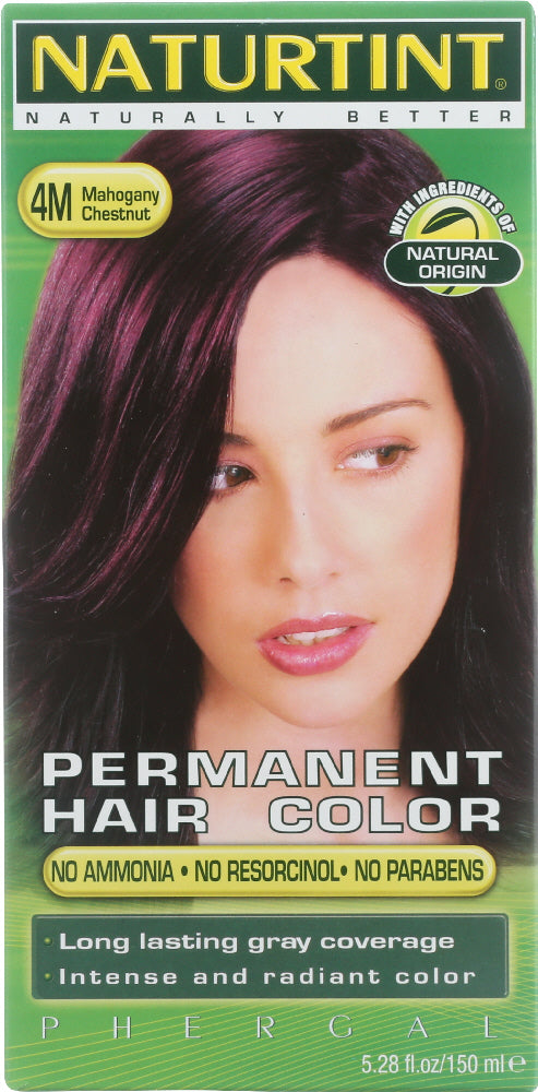 NATURTINT: Permanent Hair Colorant 4M Mahogany Chestnut, 5.28 oz