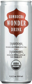 KOMBUCHA WONDER DRINK: Traditional Tea, 8.4 oz