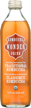 KOMBUCHA WONDER DRINK: Organic Traditional Kombucha, 14 oz