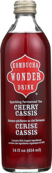 KOMBUCHA: Wonder Drink Tea Cherry Cassis, 14 oz