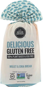 LITTLENORT: Bread Millet and Chia Loaf Gluten Free, 16 oz