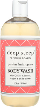 DEEP STEEP: Body Wash Passion Fruit Guava, 17 oz