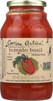 CUCINA ANTICA: Tomato Basil Sauce, 25 oz