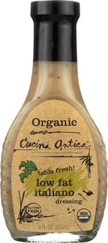 CUCINA ANTICA: Organic Dressing Low Fat Italiano, 8 oz