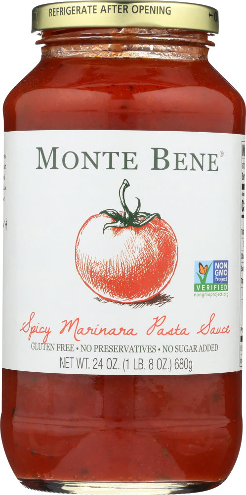 MONTE BENE: Sauce Pasta Spicy Marinara, 24 oz