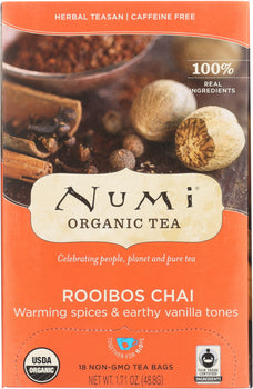 NUMI TEAS: Rooibos Chai Herb Tea, 18 bg