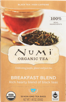 NUMI TEAS: Morning Breakfast Blend Black Tea, 18 bg