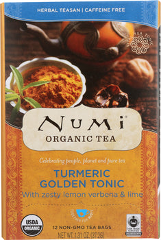 NUMI TEA: Tea Turmeric Golden Tonic, 12 bg