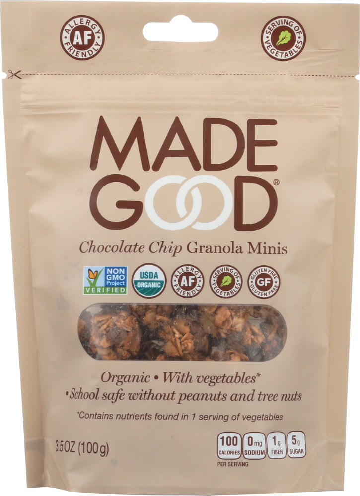 MADEGOOD: Chocolate Chip Granola Pouch, 3.5 oz