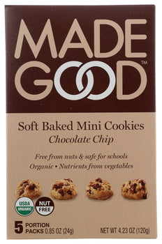 MADEGOOD: Mini Cookies Chocolate Chip, 5 pk