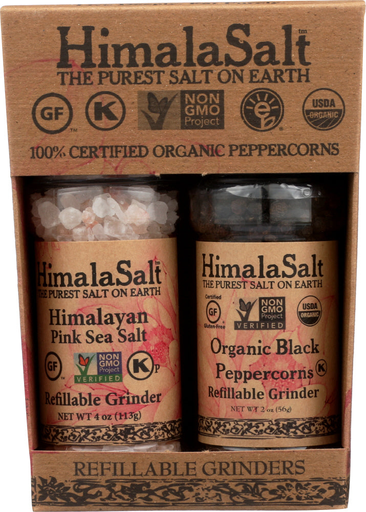 HIMALA SALT: Sea Salt & Tellicherry Peppercorn Organic, 6 oz