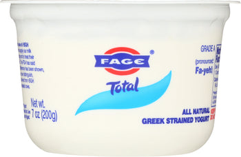 FAGE: Total Yogurt Greek Strained Plain, 7 oz