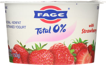 FAGE TOTAL GREEK: Strawberry Yogurt Total 0%, 5.3 oz