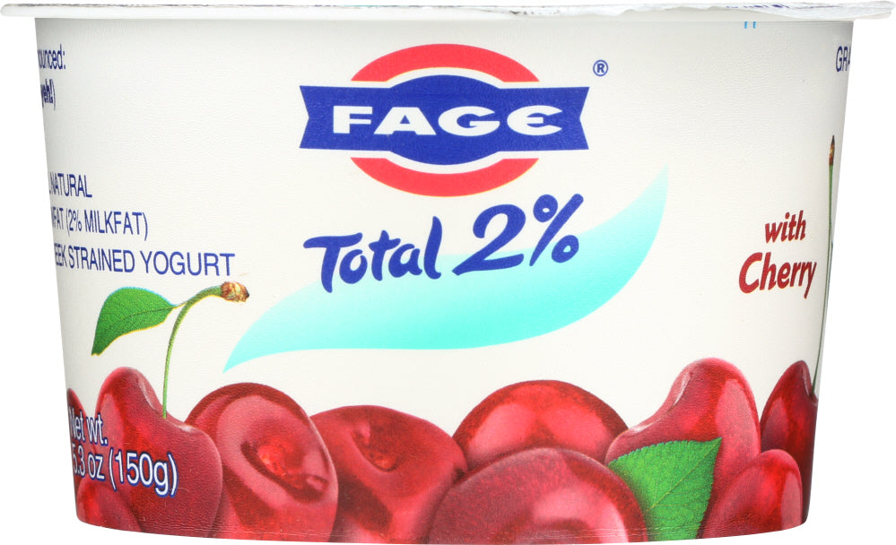 FAGE TOTAL GREEK: 2% Cherry Greek Strained Yogurt, 5.3 Oz