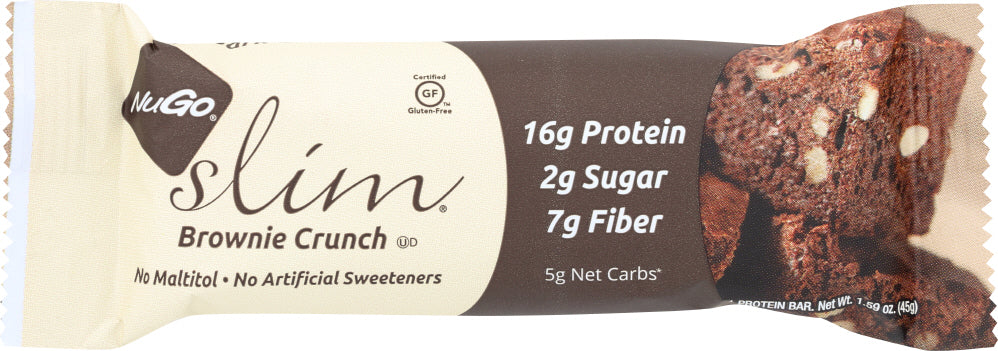 NUGO: Nutrition Slim Brownie Crunch Gluten Free, 1.59 oz