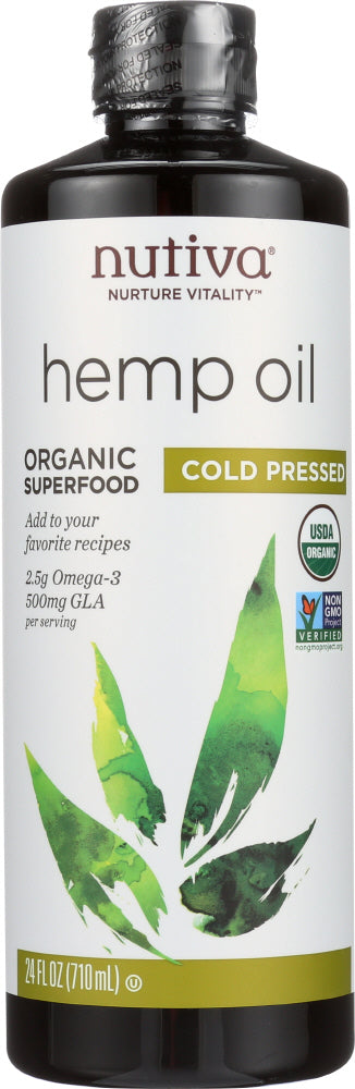 NUTIVA: Oil Organic Hemp, 24 oz