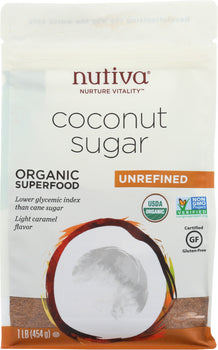 NUTIVA: Sugar Coconut Organic, 16 oz