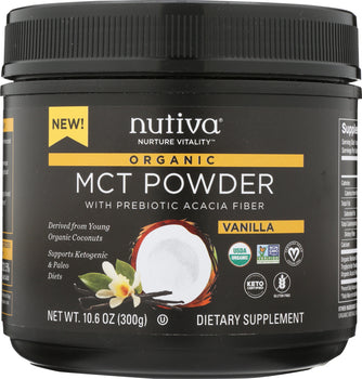 NUTIVA: Powder MCT Vanilla, 10.6 oz