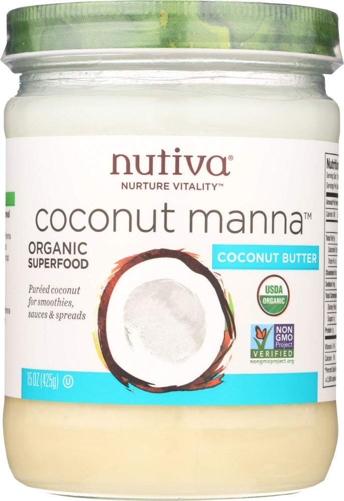 NUTIVA: Organic Coconut Manna, 15 Oz