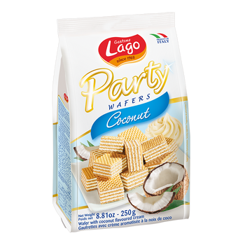 GASTONE LAGO: Coconut Wafers Party Bag, 8.81 oz