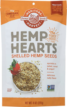 MANITOBA HARVEST: Hemp Hearts Raw Shelled Hemp Seeds, 8 oz